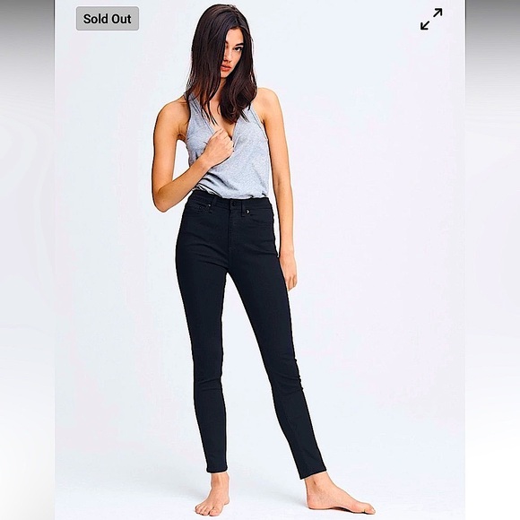 rag & bone Nina High-Rise Ankle Skinny - No Fade Black *NWT* - Picture 2 of 9